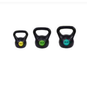 Only Supports Self Pickup  Wide Grip 3-Piece Or 4-Piece Kettlebell Fitness Weight Sets Of 5 Lbs, 10 Lbs, 15 Lbs, And 20 Lbs, 3-Piece Sets (Option: 30LB)