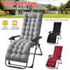 71x22in Chaise Lounger Cushion Recliner Rocking Chair Sofa Mat Deck Chair Cushion