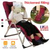 71x22in Chaise Lounger Cushion Recliner Rocking Chair Sofa Mat Deck Chair Cushion